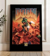 Doom Retro ID Software Video Game Printable Wall Art Arcade Theme Poster