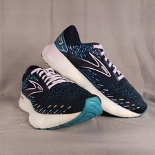 Brooks Womens Glycerin 20 Running Shoes 10 B Navy Lilac Comfort Cushioned