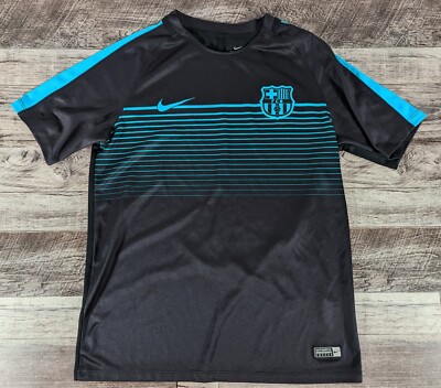 Nike FC Barcelona UCL Squad Training Football T-Shirt Youth Size L 