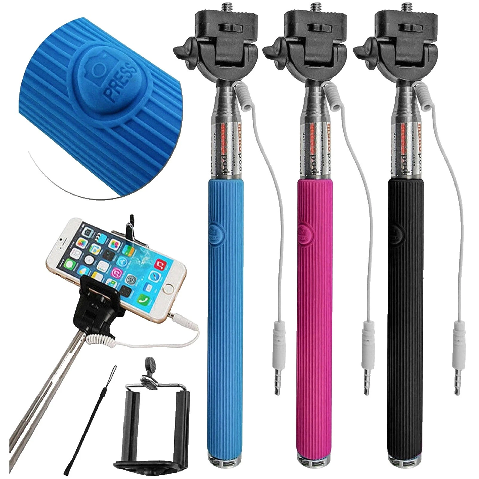 Palo de Selfie montajes y soportes para teléfonos celulares para LG Samsung Galaxy Note5