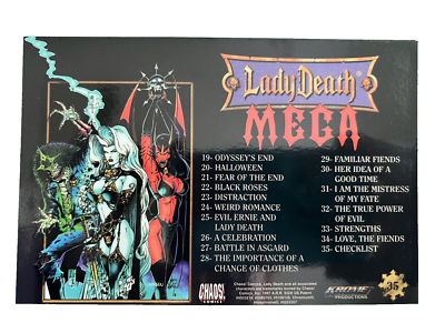 カード・フォト・ブロマイド Lady Death Mega Chromium Card Collection LADY DEATH CHAOS! COMICS MEGA CHROMIUM (1997 Krome) Complete CARD