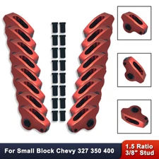 For Chevy SBC 350 400 1.5 Ratio 3/8" Stud Full Roller Aluminum Rocker Arms Set