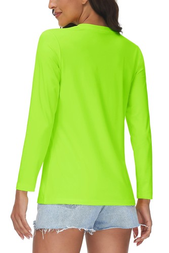 UPF 50+ Women's Long Sleeve Hiking Sun Shirts Quick Dry Gym Workout Casual Tops - Picture 84 of 103