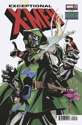 Exceptional X-Men #2 2024 Dodson Doom Cover C Marvel Comics EB221