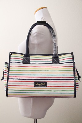 Dooney & Bourke Multi WaterColor Stripes Small Tote  Style # BMSTR2921 MUMR