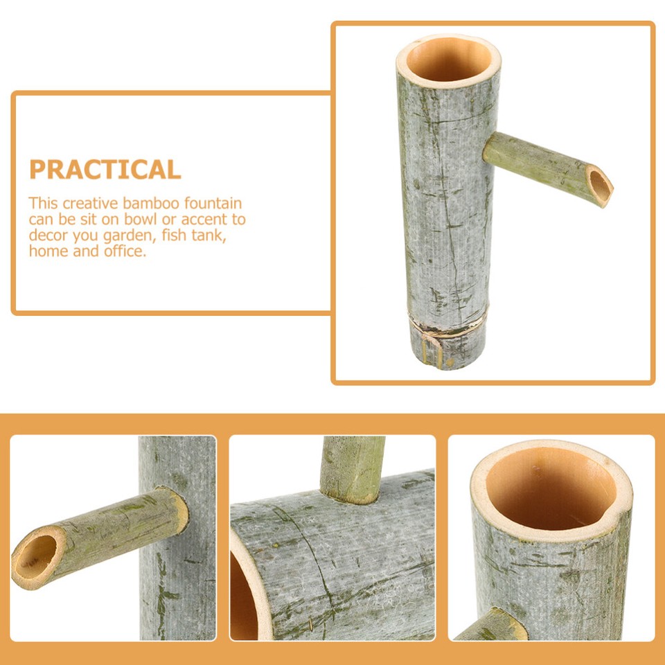 Fish Tank Fountain Small Bamboo Water Fountain Indoor Fish Tank