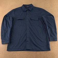 Mercer Mettle Men's 2XL Navy AVW Embroidered Double-Knit Snap Front Jacket New