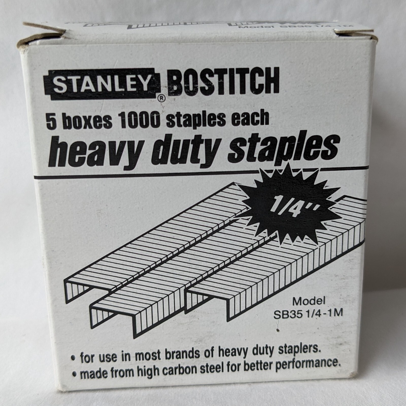 Stanley Bostitch 1/4" Heavy Duty 5000 Staples SB35 5M B300HDS B320HDS
