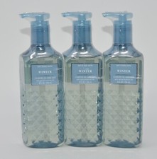 3 BATH  BODY WORKS WINTER CLEANSING GEL HAND SOAP WASH PUMP 8 OZ ESSENTIAL OILS