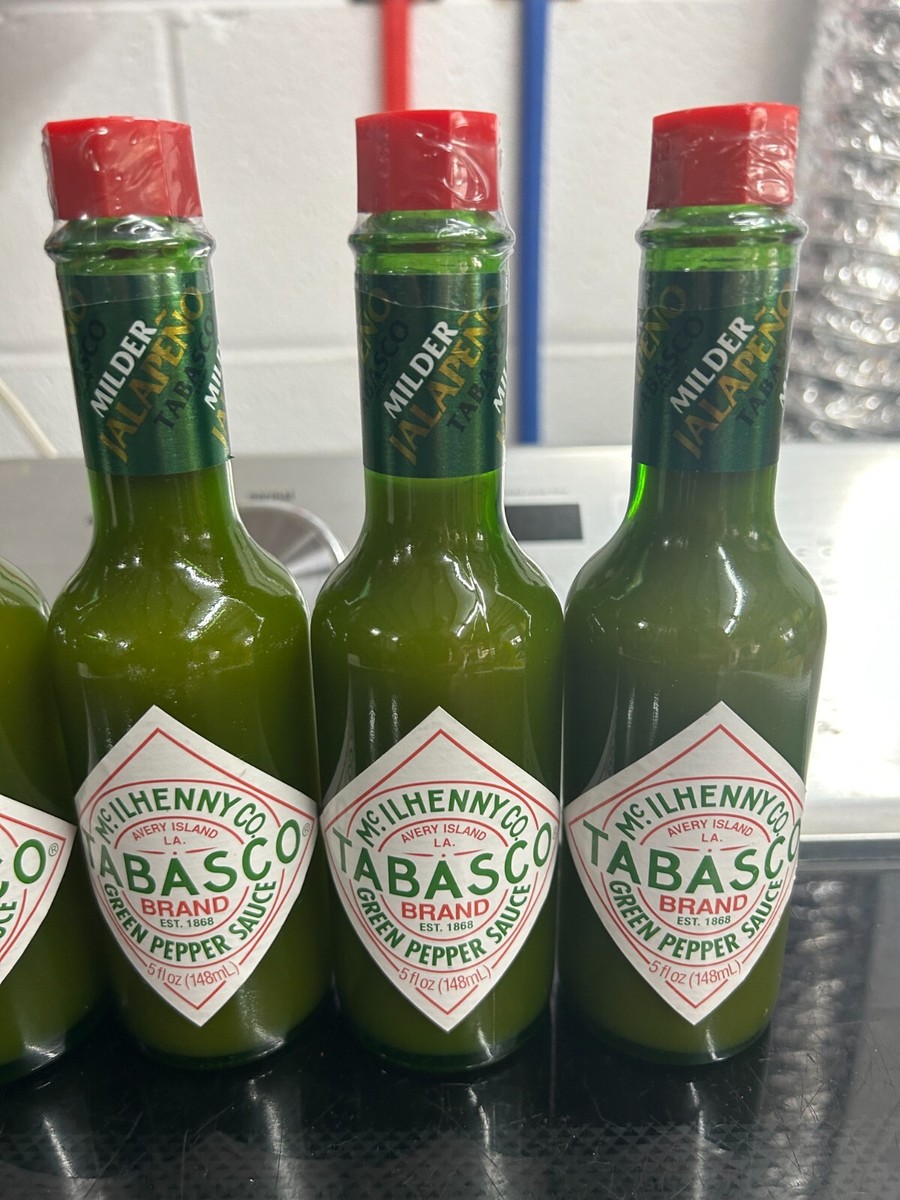 New 5-pack lot Tabasco Green Jalapeno hot Pepper Sauce 5 oz exp 09