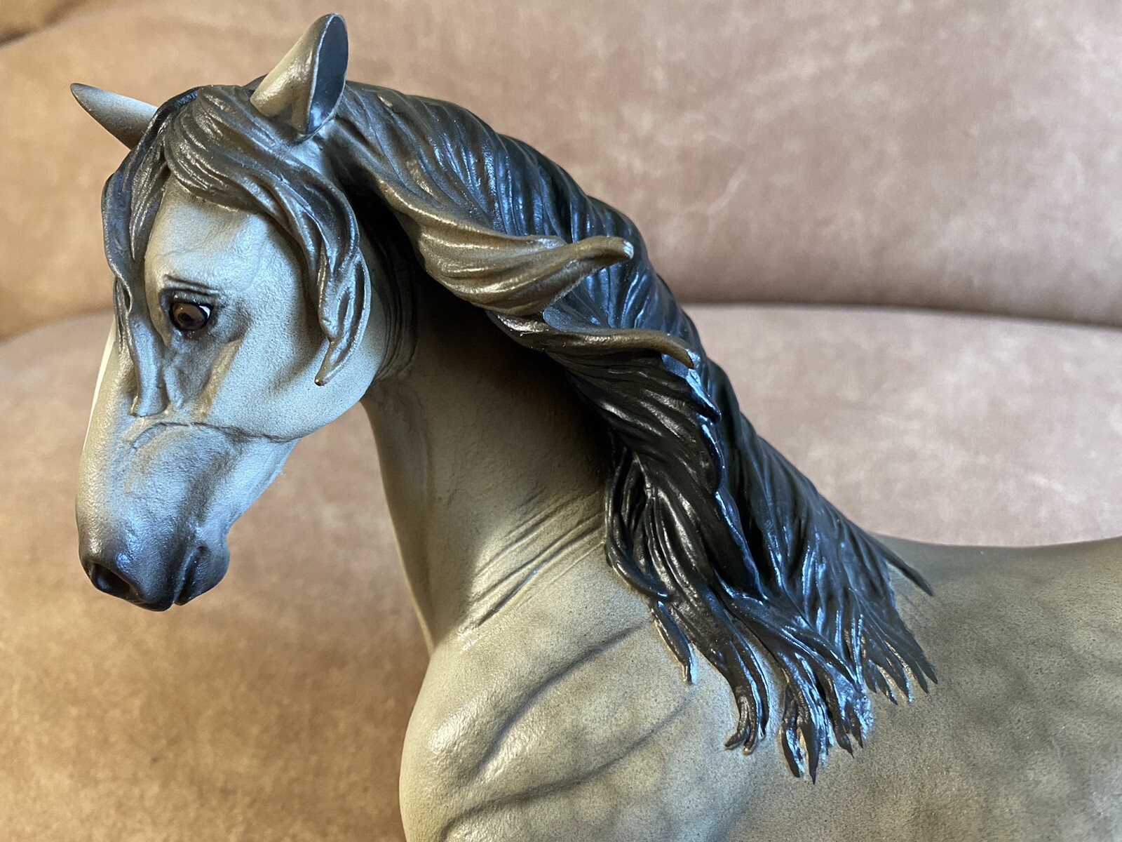 Breyer **Leandro** Resin Spanish Barb Dappled Grey Traditional Horse