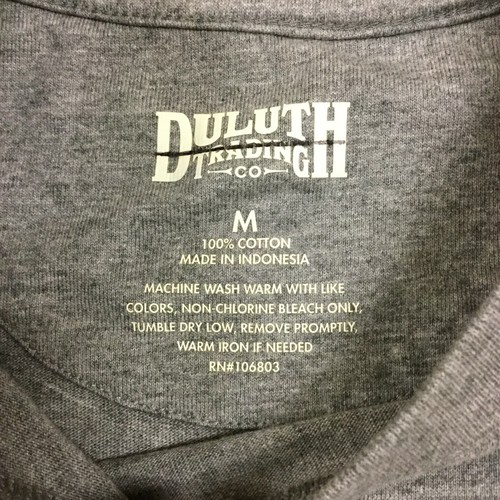 Duluth Trading Mens Short Sleeve Cotton Crew Neck Pocket Tee T Shirt, Grey - Picture 3 of 7