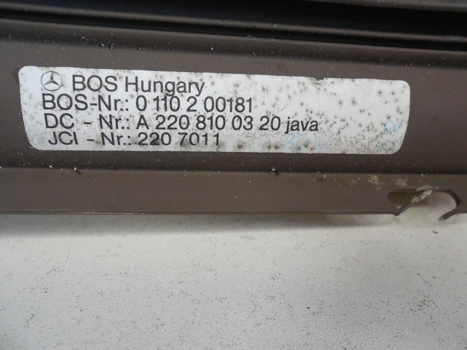 00-06 Mercedes Benz S55 S600 Puerta Trasera Izquierda Ventana Parasol Rodillo 2208100320 Foto 4 de 4