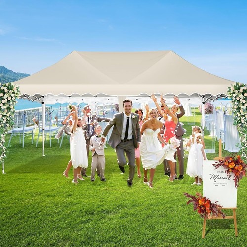 10'x20' Pop Up Canopy Wedding Commercial Heavy Duty Party Tent Gazebo Sidewalls - Picture 35 of 94