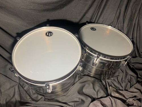 LP Tito Puente Series 15” and 16” Stainless Steel Timbales No Stand - Picture 5 of 13