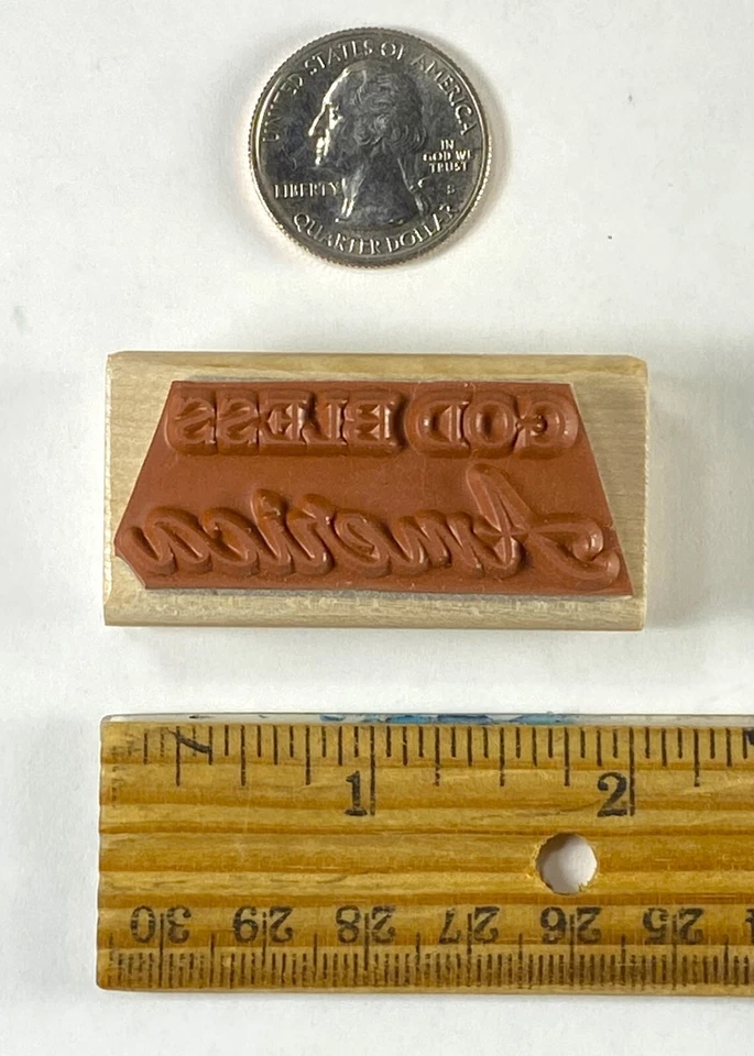 God bless America Mounted Rubber Stamp, Patriotic #31 - Image 3 of 4