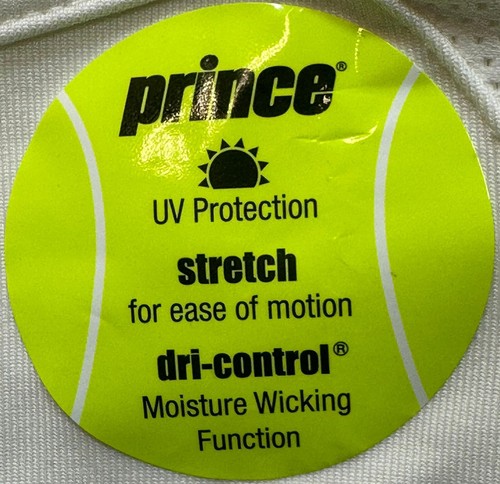 Prince Women's Full Zip Long Sleeve Tennis Top - White, Medium - 第 6/7 張圖片