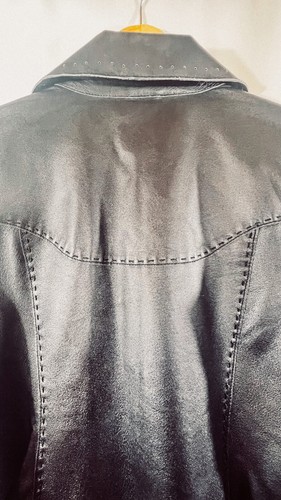 Geniune Leather Motorctyle Jacket, Pamela Dennis Private Client Group. Large - Picture 11 of 19