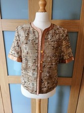 Kirsten Krog Design - Beautiful Short Silk Jacket - Size 12
