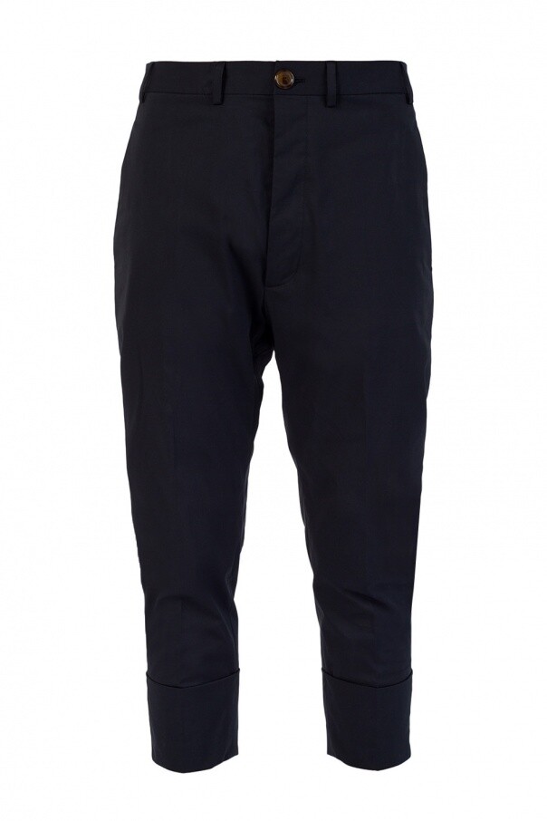 【ヴィヴィアンウエストウッド】 TROUSER パンツ Vivienne Westwood Men's Dropped Crotch Black Trousers L63718