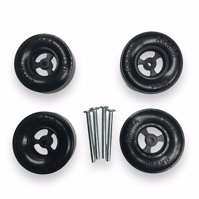 AWANA Pinewood Derby Wood Racer Speed Wheel and Axle Set (1g Axles 2.2g ...