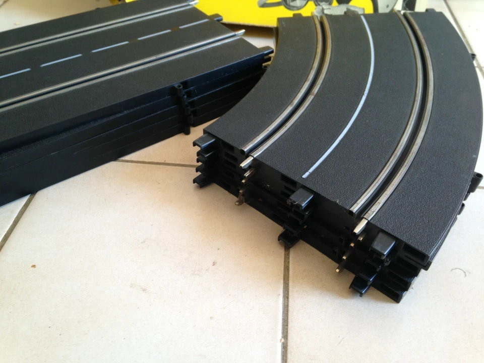 lot de 10 rails auto rallye circuit FLEISCHMANN 5x 3100 + 5x 3111 + EMBALLAGE  2 - Photo 2/2