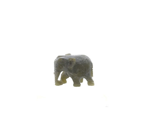 Figurine - miniature  éléphant en pierre   6113 - Afbeelding 1 van 1