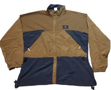 Vintage 90s Cannondale Zip Jackets Men's Brown Black USA Made Large Bike Tools