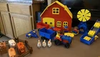 Vintage Lego Duplo Set #2655 Barn & #2629 Tractor and Farm Machinery
