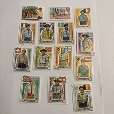 Ajman, Boy/Girl Scouts Stamps x 14, used, vintage 1971, VGC, look, 
