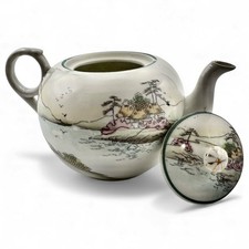 KUTANI TEAPOT Vintage JAPANESE ART Hand Paint...