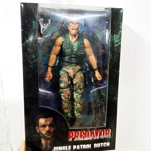 "Neca Predator 30Th Anniversary Jungle Patrol Dutch 7\" Action Figure New"-image