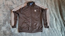 Adidas Originals Trefoil Vintage Style Track Jacket Large Unisex Black White
