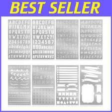 Reusable 4x7 Inch Metal Stencils for Engraving, Painting, and Journaling