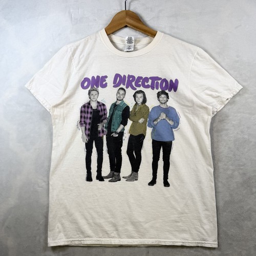 One Direction Shirt Mens Medium White Honda Civic Tour 2015 Graphic Tee T-Shirt