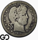 1911-D Barber Quarter