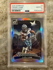 2025 Donruss Downtown! #9 CeeDee Lamb PSA 10 Dallas Cowboys Case Hit! SSP!