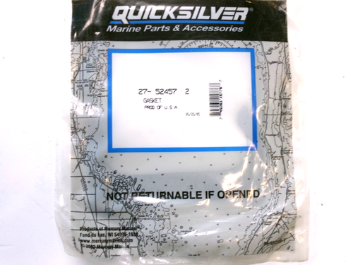 Mercruiser Quicksilver Mercury Marine 27-524572 Carburetor Mounting Gasket OEM - Foto 1 di 6