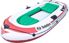 SOLSTICE Outdoor Inflatable Boat - Perfect for Fishing Trips Family Adventures