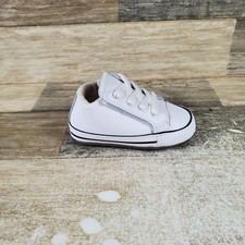 Converse Chuck Taylor All-Star Cribster Kids Infant Shoes Sz 3 White Sneakers