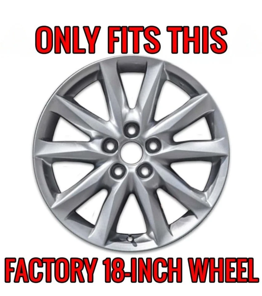 2017-2018 Mazda 3 Touring 18" New Set Of 4 Chrome Wheel Skins IMP-473X - Imagem 4 de 4