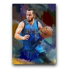 J.J. Barea Art Card Limited 24/50 Edward Vela Signed (Dallas Mavericks)