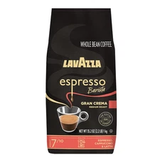 Lavazza Espresso Barista Gran Crema Whole Bean Coffee Blend Medium Espresso