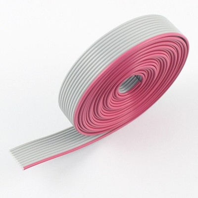 2M Meter 1mm 1.0mm Pitch 10 Way 10 Wires Grey 28 AWG 300V IDC   Ribbon Cable #iv