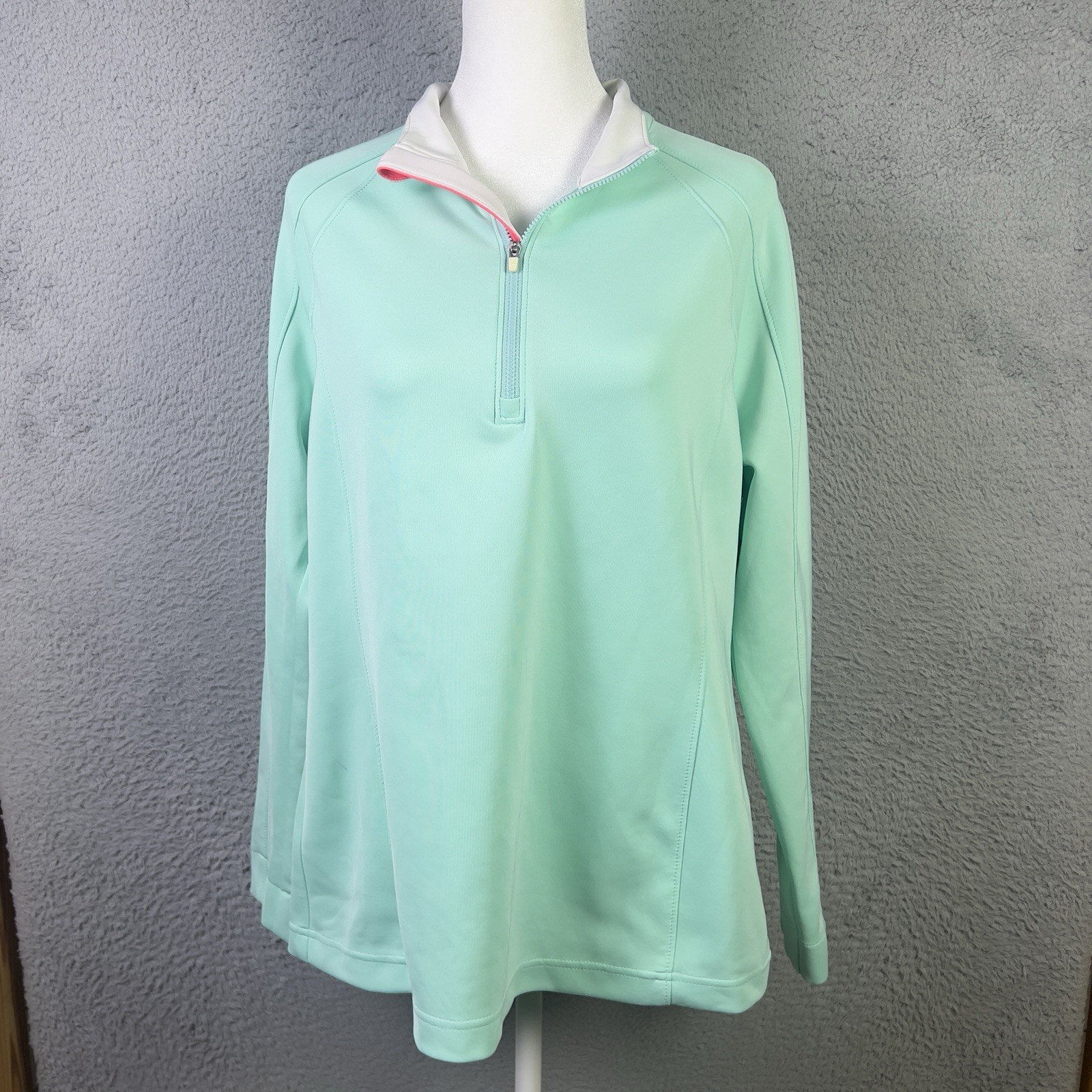 Zero Restriction Quarter Zip Pullover Womens XL G… - image 1