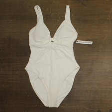 Robin Piccone Womens Ava Knot One Piece Swimsuit 221716 White 12