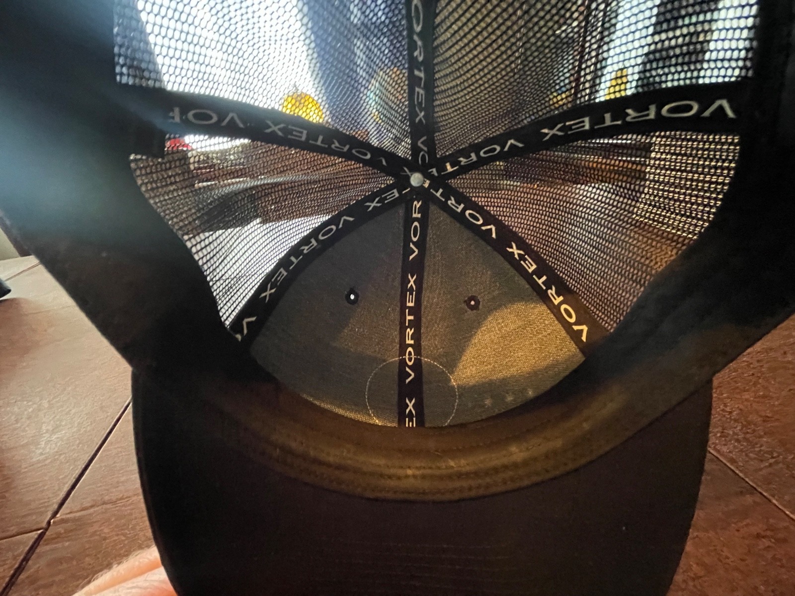 Vortex Three Peaks Leather Patch Mesh Hat - image 3