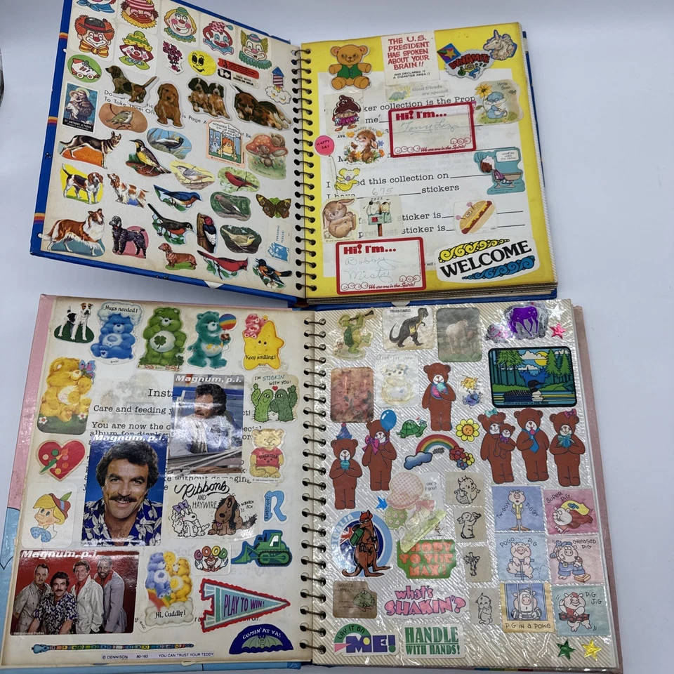 Lot Of 2 Vintage 1980s Sticker Album Books-Puffy-Scratch N Sniff- Toyota Supra - Image 2 of 4