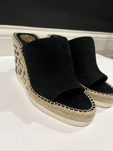 Mules de cuña Vince Camuto Brissia para mujer de gamuza 7 M - Imagen 3 de 13