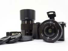 Sony Alpha 5000 Mirrorless Camera with 16-50mm and 50mm F1.8 Lens Set